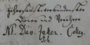 Podpis Davida Zellera, 1717. Akta Miasta Jelenia Góra. Archiwum Państwowe w Jeleniej Górze, sygn. nr 2904, 139.