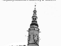 63  Jawor - rynek - lata 1979-1989  Widok na wieżę ratusza od strony południowo-wschodniej.