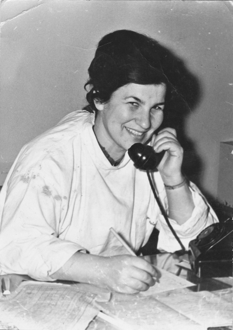 Eugenia Magdziarz w 1962 r. jako kierowniczka żłobka