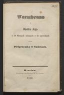 Front page of the guide Warmbrunn i okolice jego... (ze zbiorów BN w Warszawie, sygn. 165.242)