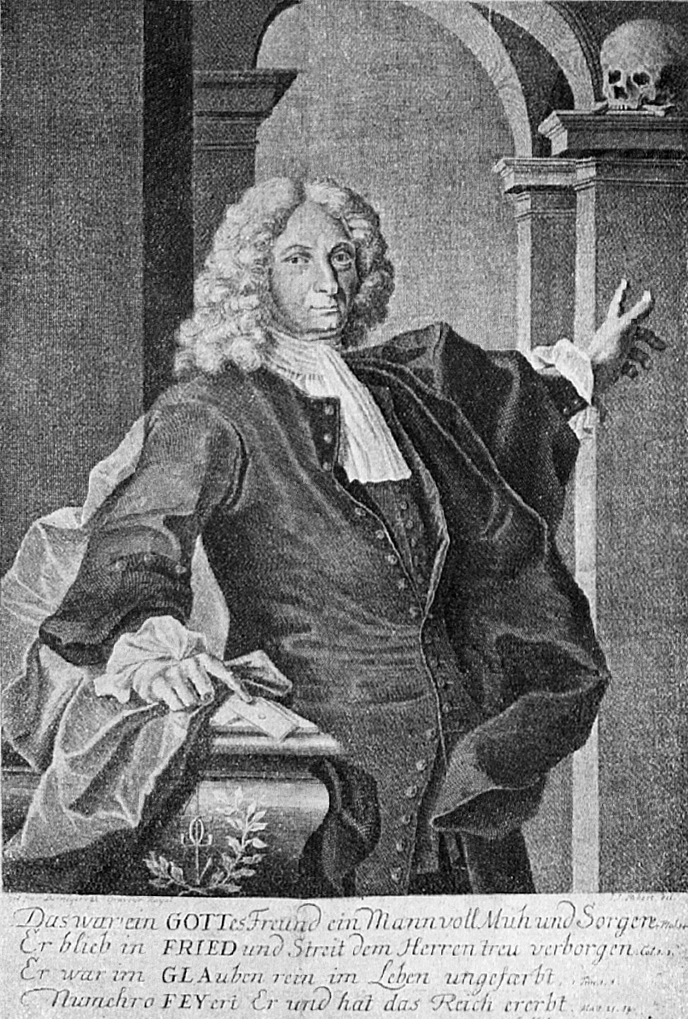 (Johann) Gottfried Glafey (1656-1720). Privates Verbandsarchiv der Familien Glafey, Hasenclever, Mentzel und Gerstmann und deren Seitenverwandten; Karton 15, Mappe 98.