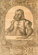 Porträt von B. Scultetus im Alter von 32 Jahren, das in seinem Werk Gnomonice de Solariis… von 1572 abgedruckt wurde. http://dx.doi.org/10.3931/e-rara-2972.