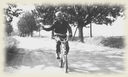 Bidwell on bicycle