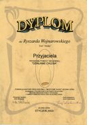 14. Certificate of a friendly program 'Działanie Chleba', 2002.