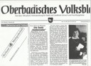 Fot. 1. Book review of “Baudenzauber” with a photo of Erle Bach in “Oberbadisches Volksblatt,” 1990, no. 220.