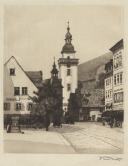 3. Cieplice (Bad-Warmbrunn) Der Turm der katolischen Kirche, Radierung/Aquatinta, Eigentum-das Riesengebirgsmuseum in Hirschberg MJG-AH 4646 