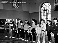1987-14  Marzec 1987  Jawor, hala gimnastyczna Miejskiego Klubu Sportowego "Victoria" przy Szkole Podstawowej nr 5 w Jaworze, ul. Armii Radzieckiej (obecnie ul. Piłsudskiego)   Międzynarodowy Turniej w Akrobatyce Sportowej