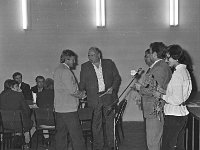 1983-04  1993  Jawor, Klub Technika  Klub sportowy Kuźnia      Spotkanie po awanie do III ligii.   W połowie lat 70 ówczesny dyrektor Zakładów Kuźienniczych Aleksander Pruszkowski przejął klub sportowy Jaworzanka, który przyjął nazwę Kużnia. Od lewej Mieczysław Bieniusiewicz  (..), Adamski, Marian Boruń, Stanisław Kołodziejczyk, Irena Pompa