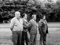 198x-01  198x  Jawor,  Turniej Oldboys.     Turniej Oldboys organizowany przez związki zawodowe Kuźni.  Na zdjęciu od lewej Jan Białek naczelnik miasta, Janusz Agdan przedstawiciel władz partyjnych, Marian  Nawrocki dyrekto Zakładów Kuźienniczych i Marszyn Rolniczych, (..)
