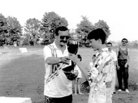 1994-17  1994  Jwor, Parkowa 8, stadion miejski  II Międzynarodowy Turniej Piłkarski o puchar  Burmistrza m. Jawora i Ziemi Jaworsko-Bolkowskiej    Turniej zawodników do lat 18. W rozgrywkach zaplanowano udział zawodników z Francji(A.S. Maroeuill), Czech ( reprezentacja okręgu Nachod), Chrobry Głogów, Amico Lubin, Ślęza Wrocław, reprezentacja juniorów byłego powiatu jaworsjiegooraz gospodarze Kuźnia ŚJawor. Wygrali juniorzy klasy międzyokręgowej jaworskiej Kużni pod wodzą trenera Zbigniewa Bieli.