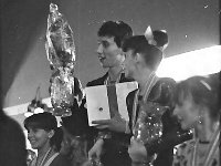 1987-45  26 września 1987   Jawor, ul. Parkowa 5. Klub Technika ZK i MR  II Mistrzostwa Polski w Rock' Rollu, Jawor 87    Na podium : pierwsze miejsce : Alojzy Nowak i Małgorzata Piłacik-Nowak (Kraków)  drugie miejsce : Ireneusz Zubel i Ewa Junga (Kraków)  trzecie miejsce : Andrze Gliwa i Beata Grabowska (Jelenia Góra)