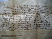 1321 r., Dokument księcia Henryka Jaworskiego poświadczający, słudze Johannowi Buch i jego synowi Ticzco dochodów z majątku w Jeżowie Sudeckim (Grunowe)