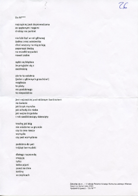 Grzywacz, Ryszard, 2020, Do M***