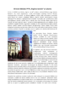 50-lecie Oddziału PTTK „Pogórze Izerskie” w Lubaniu [Dokument elektroniczny]