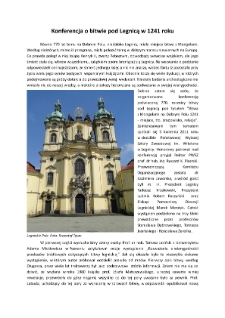 Konferencja o bitwie pod Legnicą w 1241 roku [Dokument elektroniczny]