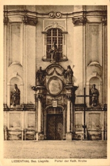 Liebenthal Bez. Liegnitz. Portal der Kath. Kirche [Dokument ikonograficzny]