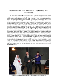 Międzynarodowy Dzień Przewodnika Turystycznego 2010 w Kołobrzegu [Dokument elektroniczny]