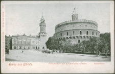 Gruss aus Görlitz. Gewerbehaus mit Reichenbacher Thurm. Kaisertrutz. [Dokument ikonograficzny]