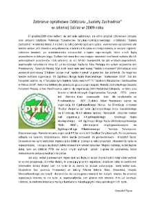 Zebranie opłatkowe Oddziału "Sudety Zachodnie" w Jeleniej Górze w 2009 roku [Dokument elektroniczny]