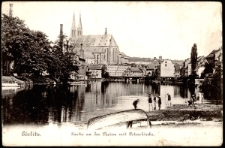 Görlitz. Partie an der Neisse mit Peterskirche. [Dokument ikonograficzny]