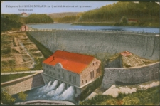 Talsperre bei Goldentraum im Queistal. Kraftwerk mit Sperrmauer [Dokument ikonograficzny]