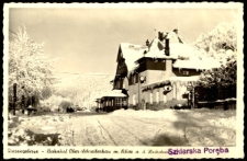 Riesengebirge - Bahnhof Ober-Schreiberhau m. Blick u. d. Hochstein [Dokument ikonograficzny]