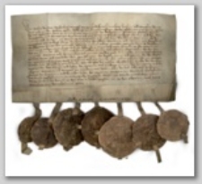 Dokument Agnieszki, księżnej Śląska, pani na Książu, Świdnicy i Jaworze potwierdzający sprzedaż folwarku położonego między Twardzielem (Harte) a Jelenią Górą