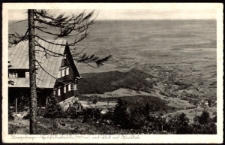 Isergebirge - Heufuderbaude (1107 m) mit Blick im Queistal [Dokument ikonograficzny]