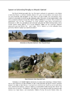 Spacer ze Szklarskiej Poręby na Wysoki Kamień [Dokument elektroniczny]