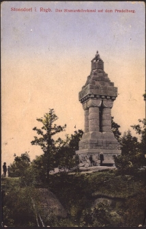 Stonsdorf i. Rsgb. Das Bismarckdenkmal auf dem Prudelberg [Dokument ikonograficzny]