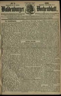 Waldenburger Wochenblatt, Jg. 34, 1888, nr 5