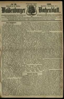 Waldenburger Wochenblatt, Jg. 34, 1888, nr 18
