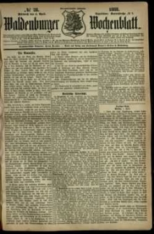 Waldenburger Wochenblatt, Jg. 34, 1888, nr 28