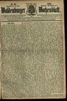 Waldenburger Wochenblatt, Jg. 34, 1888, nr 33