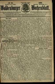 Waldenburger Wochenblatt, Jg. 34, 1888, nr 34