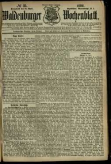 Waldenburger Wochenblatt, Jg. 34, 1888, nr 35