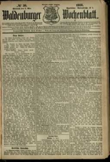 Waldenburger Wochenblatt, Jg. 34, 1888, nr 36