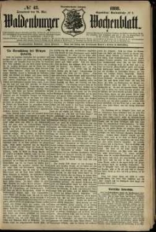 Waldenburger Wochenblatt, Jg. 34, 1888, nr 43