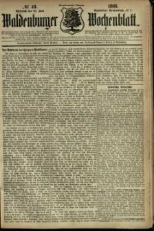 Waldenburger Wochenblatt, Jg. 34, 1888, nr 48