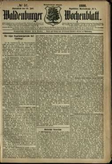 Waldenburger Wochenblatt, Jg. 34, 1888, nr 57