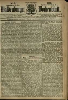 Waldenburger Wochenblatt, Jg. 34, 1888, nr 61