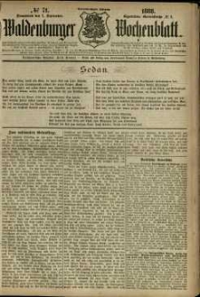 Waldenburger Wochenblatt, Jg. 34, 1888, nr 71