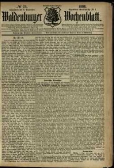 Waldenburger Wochenblatt, Jg. 34, 1888, nr 73