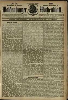 Waldenburger Wochenblatt, Jg. 34, 1888, nr 78