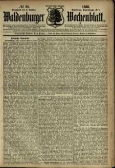 Waldenburger Wochenblatt, Jg. 34, 1888, nr 81