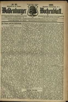 Waldenburger Wochenblatt, Jg. 34, 1888, nr 82