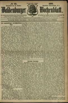 Waldenburger Wochenblatt, Jg. 34, 1888, nr 83