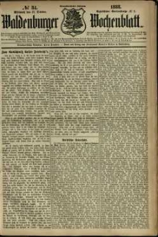 Waldenburger Wochenblatt, Jg. 34, 1888, nr 84