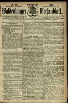 Waldenburger Wochenblatt, Jg. 34, 1888, nr 91