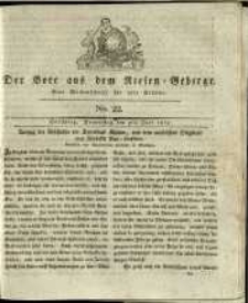 Der Bote aus dem Riesen-Gebirge : eine Wochenschrift für alle Stände, R. 1, 1813, nr 22